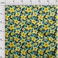 thumbnail image 3 of oneOone Velvet Medium Yellow Fabric Floral Sewing Craft Projects Fabric Prints By Yard 58 Inch Wide, 3 of 4