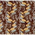 thumbnail image 5 of oneOone Cotton Poplin Twill Brown Fabric Abstracts Sewing Craft Projects Fabric Prints By Yard 56 Inch Wide, 5 of 5