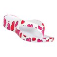 thumbnail image 1 of Kids' Dawgs Flip Flops Hearts Size 2, 1 of 1