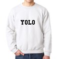 thumbnail image 1 of Chandail Blanc pour Hommes avec Mots d'Argot Yolo Internet, 1 of 1