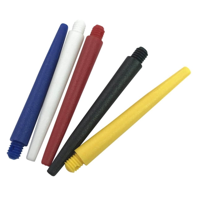 50x Fléchettes 2BA Accessoires de Fléchettes pro Professionnel avec Anneaux de Protection 45mm Noir