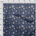 thumbnail image 3 of oneOone Polyester Spandex Blue Fabric Asian Suzani Sewing Craft Projects Fabric Prints By Yard 56 Inch Wide, 3 of 5