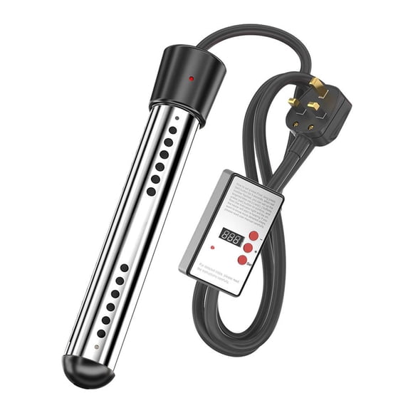 SharkTRUE Portable Water Heater, Immersion Heater, W, Black, Stainless Steel,Easy-to-Use, Submersible Water Heater for Hot Tub Heater