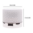 thumbnail image 3 of Meitianfacai Mini Bluetooth Stereo Portable Plug In Subwoofer Sound Illuminate Wireless Speaker Gift, White, 3 of 6