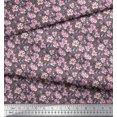 thumbnail image 2 of Soimoi Velvet Fabric Flower Artistic Printed Fabric 1 Yard 58 Inch Wide, 2 of 3