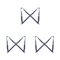 thumbnail image 4 of QualitChoice Polyester Men Women Brace Fashionable Replacement Easy Matching Portable Stylish Solid Color Adjustable Braces Dark Blue 3PCS, 4 of 6