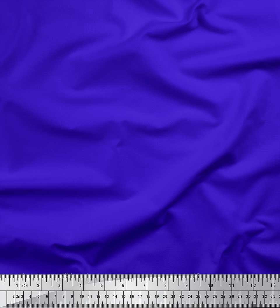 Soimoi Blue Heavy Canvas Fabric Solid Sewing Fabric Yard 58 Inch Wide