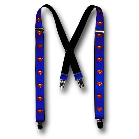 Superman Symbole Bretelles Bleu Royal