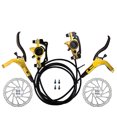 thumbnail image 1 of QualitChoice Disc Brake Set Professional Bikes Accessories Components Cycling Accessories Wheel Stopping Braking Kit Golden Double Sides/Discs, 1 of 6