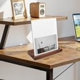 thumbnail image 4 of HUASHENG Vinyl Record Holder Now Playing Record Stand Solid Walnut For Tabletop Single Album Display & Storage For Record Player Accessories Lovers, 4 of 7
