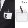 thumbnail image 2 of BMYJ Étui de Protection pour Carte de Santé en PVC Imperméable 10 Pcs, Porte-Badge d'Identité Souple pour Cartes d'Assurance Médicale, Protège-Couvercle de Carte Flexible et Transparent avec Conception de Couture Durable, 2 of 2