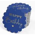 thumbnail image 4 of Inkdotpot 100 Pack Happy Birthday Favor Paper Tags Craft Real Gold Foil Hang Tags, 4 of 6