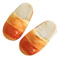 thumbnail image 1 of CEHVOM Adult Autumn Winter Warm Home Shoes Simulation Bread Memory Foam Sole Slippers, 1 of 4