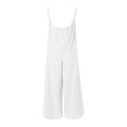 thumbnail image 5 of LSLJS Combinaison Décontractée pour Femme Sans Manches à Bretelles Spaghetti, Ample, Ajustable, Extensible, Pantalon Long, une-Pièce avec Poches, 5 of 5