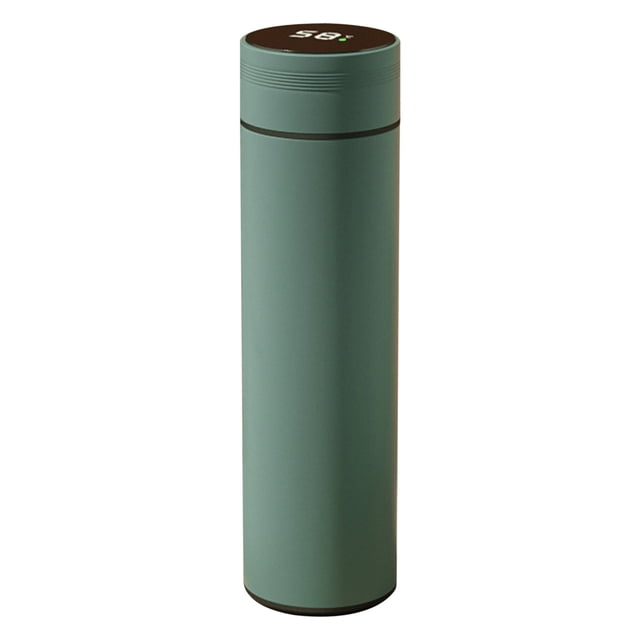 Aqestyerly Insulated Water Bottle with LED Display Stainless Steel Coffee Thermos Travel Vacuum Bottle Keep Drinks Hot Cold for School Office HWRETIE