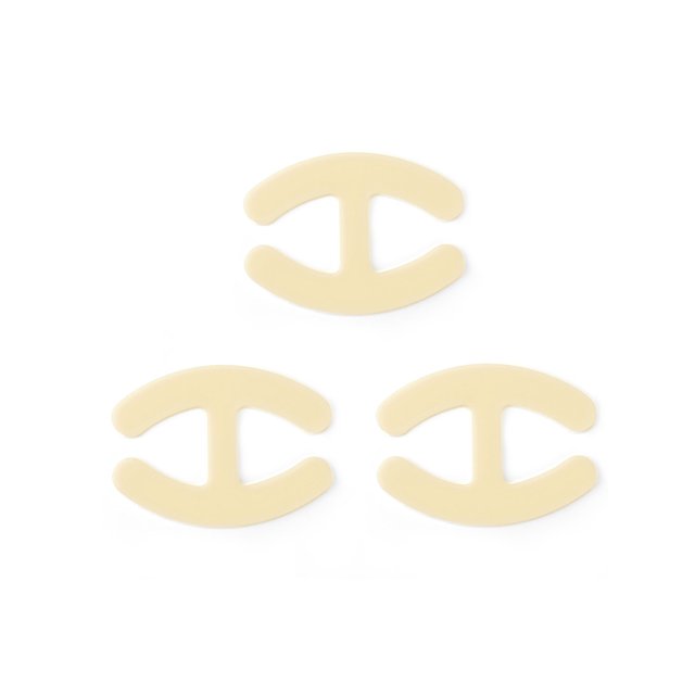 INSPIRE CHIC Bra Shoulder Strap Clips Buckles Bra Strap Anti-Slip Buckles Straps for Women Skin Color-H Shape