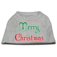 thumbnail image 1 of Merry Christmas Screen Print Shirt Grey Lg (14), 1 of 2