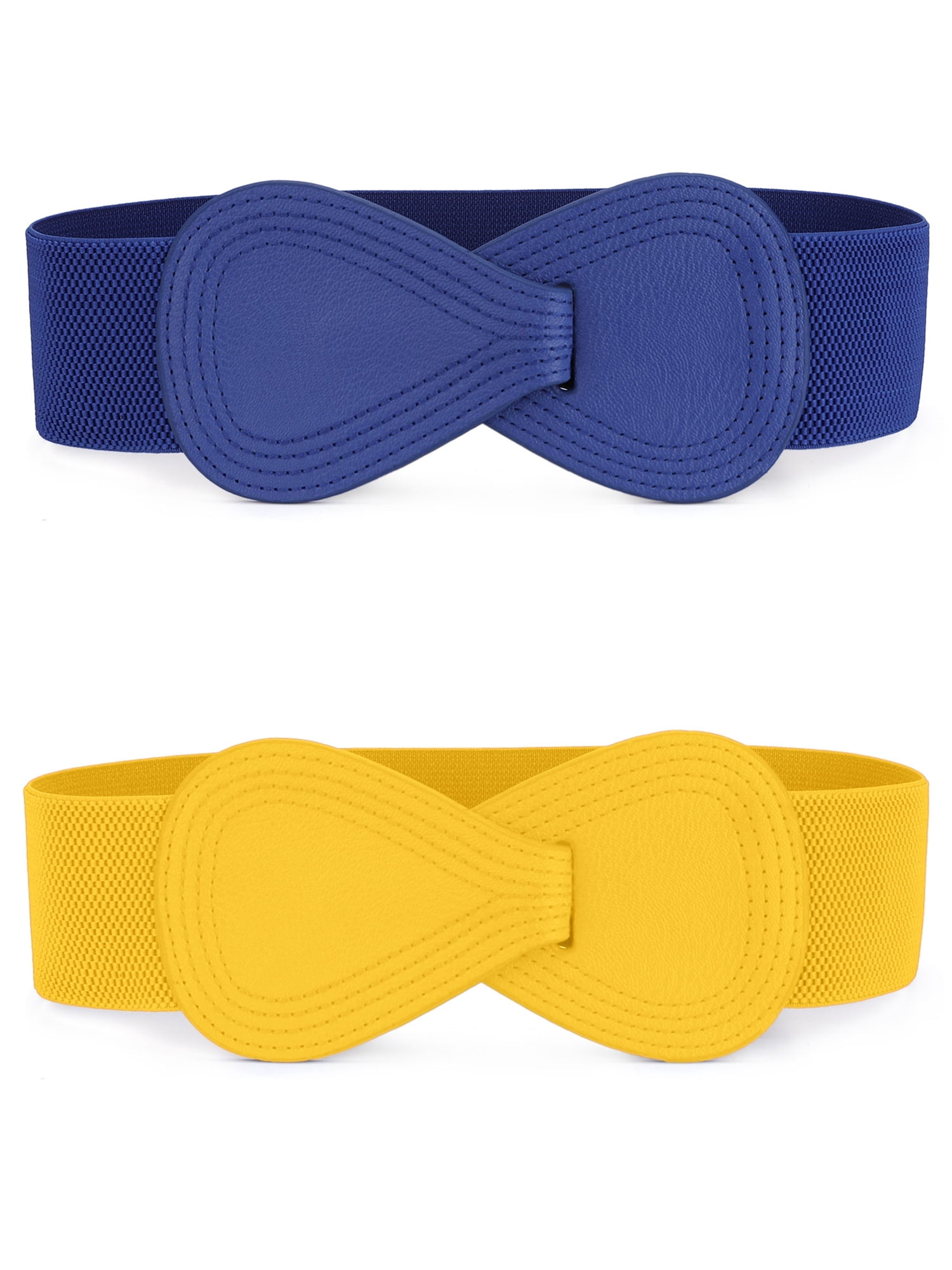 Unique Bargains Ceinture Élastique en Forme de 8 pour Femme