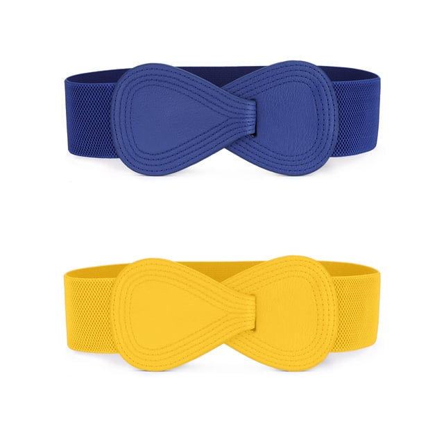 Unique Bargains Ceinture Élastique en Forme de 8 pour Femme