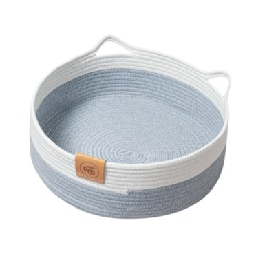 Bunblic Cat Bed Sleeping Bed Mat Comfortable Warm Cotton Rope Woven Round Scratch s Scratching Board for Indoor Cats Small Dogs S