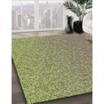 thumbnail image 3 of Ahgly Company Tapis d'Intérieur Lavable à la Machine, Carré, Transitionnel, Brun Gingembre Vert, Tapis de Zone, 5 Pieds Carré, 3 of 7