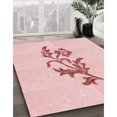 thumbnail image 3 of Ahgly Tapis Rectangulaire Lavable en Machine Intérieur Transitionnel Rouge Pastel Rose, 8 Pieds x 10 Pieds, 3 of 7