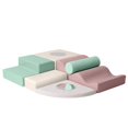 thumbnail image 1 of KIDKII 6 Piece Set Mirror Soft Play Foam Climbing Sensory Blocks Toddler Toy, Pastel, 1 of 8