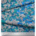 thumbnail image 3 of Soimoi Poly Georgette Fabric Two Tone With Grey Camouflage Decor Fabric Printed Yard 52 Inch Wide, 3 of 3