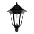 thumbnail image 4 of Windsor Poteau de Lampe Solaire - Lampe Simple - Noir, 4 of 5