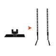thumbnail image 2 of LEEYNEER TV Rack Base Metal Simple LCD TV Stand Holder for Home (32-65 Inches  Black), 2 of 8