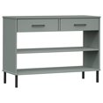 thumbnail image 1 of vidaXL Console Cabinet Buffet Storage with Metal Legs Solid Wood Pine OSLO, 1 of 6