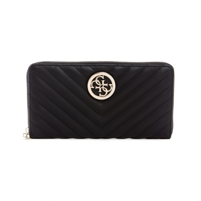 Guess Women's Blakely Cheque Organizer Wallet - Black