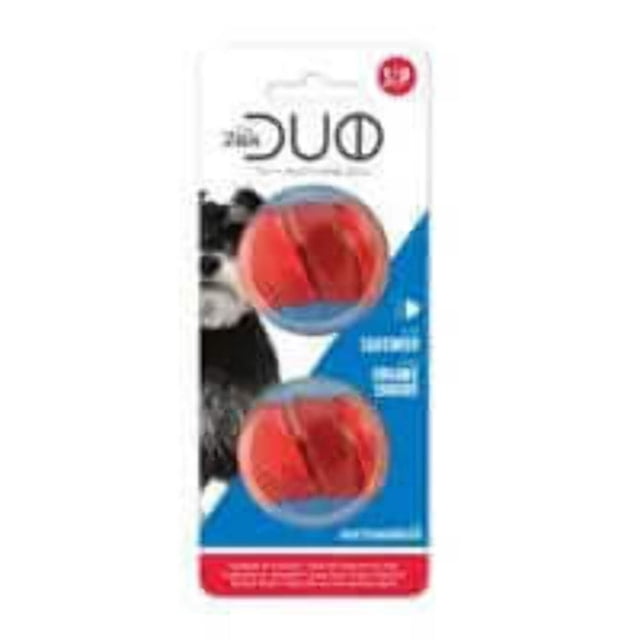 CHOK Duo Ball Dog Toy with Squeaker - Small - 2 pack - 5 cm (2 in)