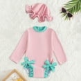 thumbnail image 2 of Toddler Girls Bathing Suits Rash Guard Summer Long Sleeve Sun Protection Athletic Bathing Suits 18-24 Months, 2 of 3