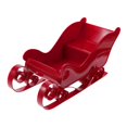 thumbnail image 4 of Santa Sleigh Mini Sled Ornament Xmas Figurines Crafts Tabletop Collectible Shelf red, 4 of 9