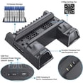 thumbnail image 2 of navor Multifunctional Vertical Cooling Stand Compatible with PS4/ PS4 Slim/ PS4 Pro, PS4 Controller Charger with 12 Pieces Games Storage, 2 of 6