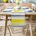 thumbnail image 2 of Store Yellow Gray Cotton Linen Table Runner Dresser Scarves,Abstract Ombre Yellow Gray Table Runners for Dinning Table,Farmhouse Kitchen Decor,Holiday Dinner Decoration-13x120 Inch, 2 of 8