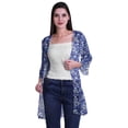 thumbnail image 2 of Moomaya Printed Georgette Beach Clothes For Women Short Shrug Cover Up Cardigan, 2 of 5