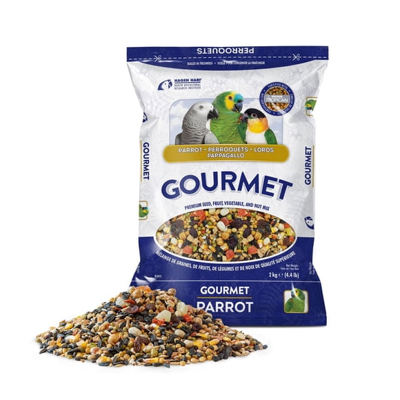 HARI Gourmet Premium Bird Seed Mix for Parrots, 2 kg