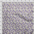 thumbnail image 4 of oneOone Rayon Light Gray Fabric Floral Botanical Craft Projects Decor Fabric Printed By The Yard 56 Inch Wide, 4 of 4