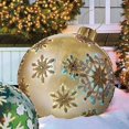 thumbnail image 2 of 60cm Large New Year Gift PVC Inflatable Toys Christmas Balls Made PVC Giant No Light Large Balls Tree Decorations Outdoor Toy Ba, 2 of 5