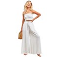 thumbnail image 2 of maskred Flowy Leg Pants For Women - Addition To Any Wardrobe Leg Pants Flowy Thin Style White,1 XL, 2 of 6
