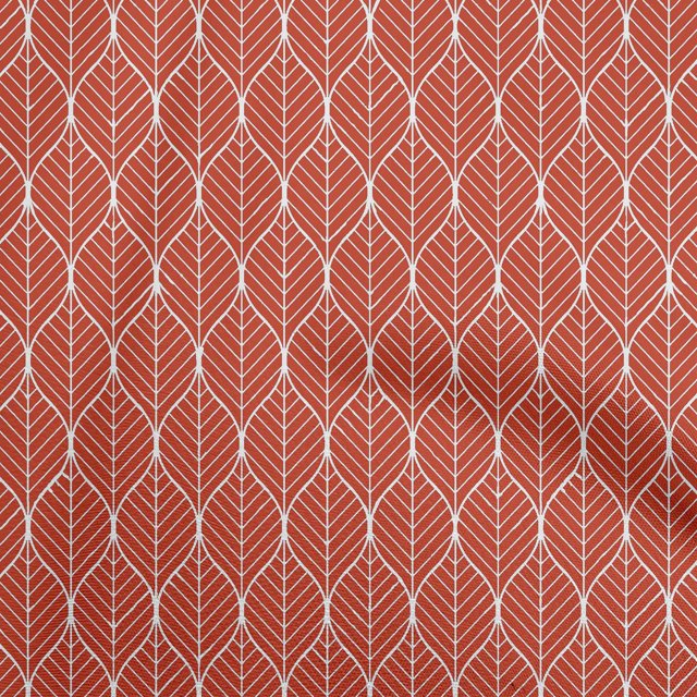oneOone Rayon Maroon Fabric Geometric Ogee Craft Projects Decor Fabric Printed by The Yard 56 Inch Wide