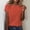 Orange, variant on Women's T-Shirts Short Sleeves Crew Neck Basic Tees Summer Clothes Women's Clothing