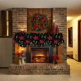 thumbnail image 3 of Christmas Decorations for The Home Winter Christmas Fireplace Strap Background Fabric Holiday Decorated Fireplace Scarf Christmas Decorations for Tree, 3 of 5