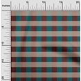 thumbnail image 1 of oneOone Polyester Lycra Dark Teal Green Fabric Gingham Check Craft Projects Decor Fabric Printed By The Yard 56 Inch Wide, 1 of 4