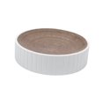 thumbnail image 1 of Milaget Grattoir Rond pour Chat Lit 31Cmx31Cmx6cm Protection de Meubles Planche à Griffer Blanche, 1 of 9