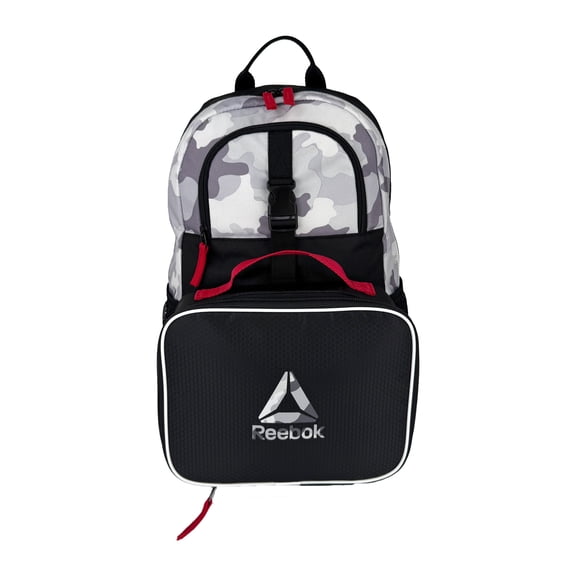 Sac à dos Reebok Maddox pour garçon, motif camouflage gris clair