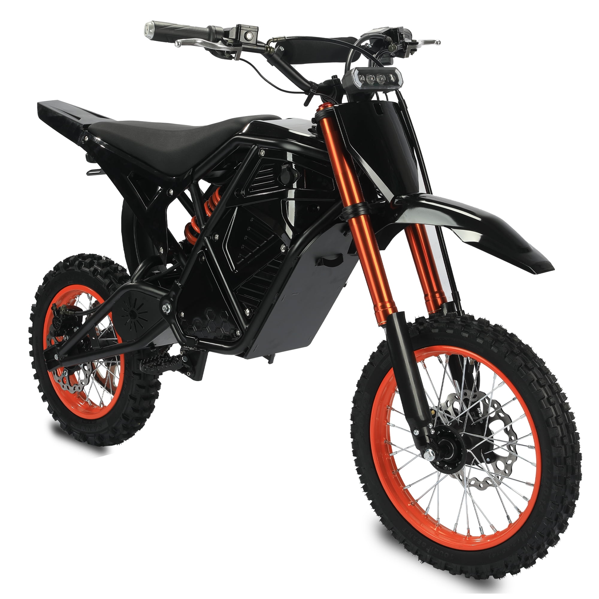 6MSKS Electric Bike Off-Road Mini Dirt - 2000W Brushless Motor, 45 Miles Range, 37MPH Top Speed, Dual Hydraulic Brakes & Suspension for Adventure