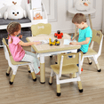 thumbnail image 2 of Garvee Ensemble Table pour Enfants et 4 Chaises, Ensemble Table et Chaises pour Tout-Petits à Hauteur Réglable, Surface de Bureau pour Graffiti, Table Multi-Activités pour Enfants pour Art, Bricolage, Lecture, Apprentissage, Pieds Antidérapants pour 2 à 10 Ans, 2 of 10